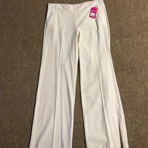 White/cream candies brand linen pants NWT