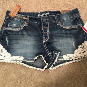 Denim shorts