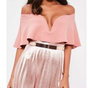 Missguided Rose Gold Belt