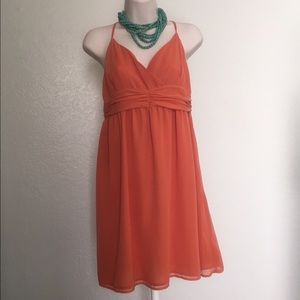 Burnt orange sun dress
