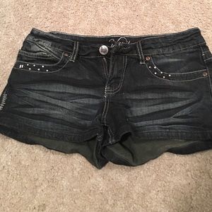 Denim shorts