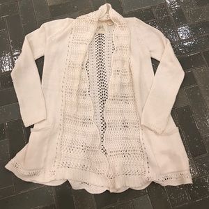 Anthropologie cream sweater, excellent cond!