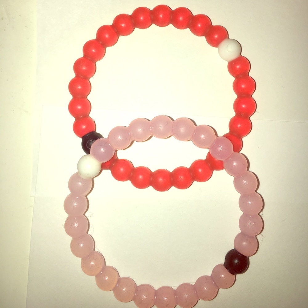 2 pack Lokai bracelets - PNK RD