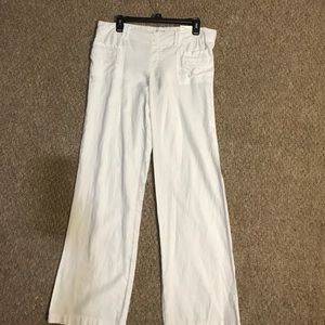 NWT SO white linen pants