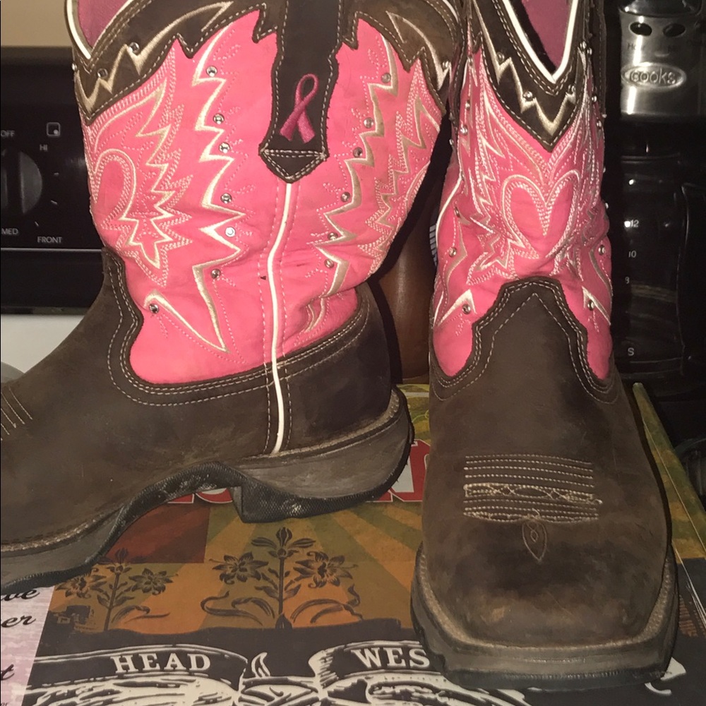 Durango Breast cancer cowboy boots