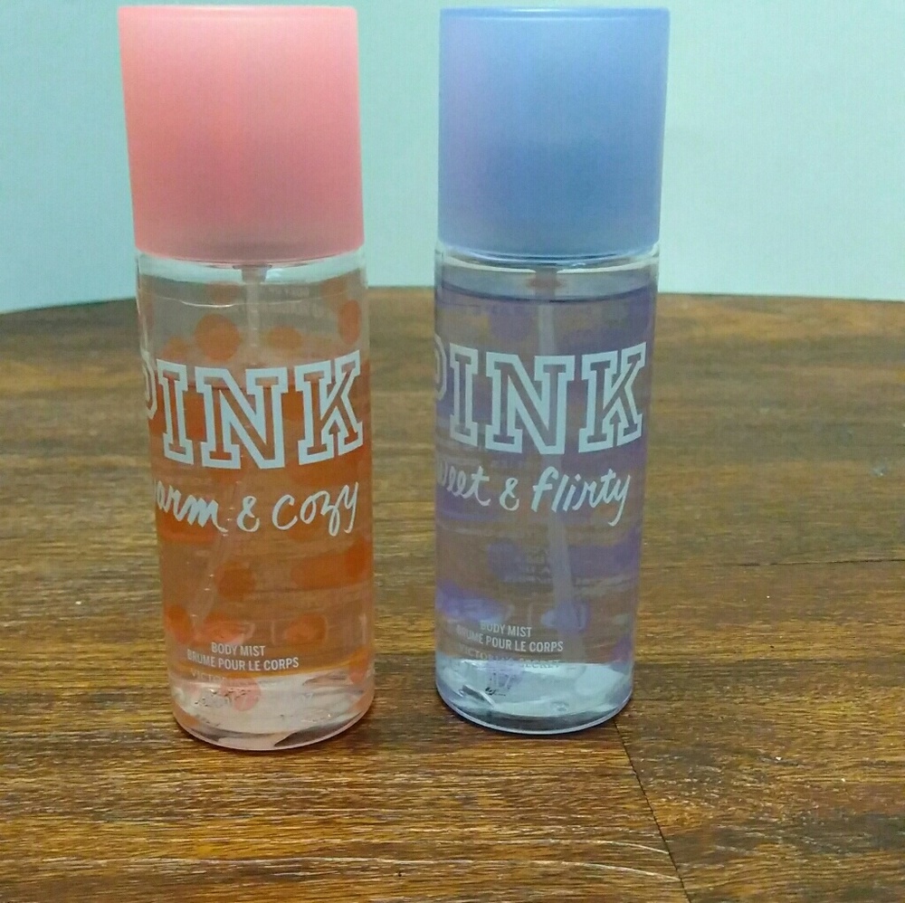 Pink perfumes slightly used