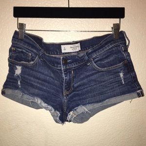 A&F denim shorts
