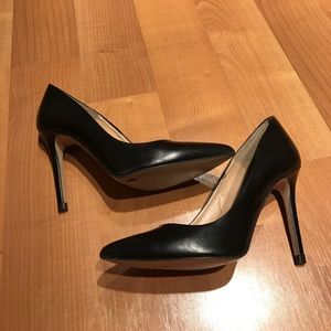 Zara REAL Leather black pumps