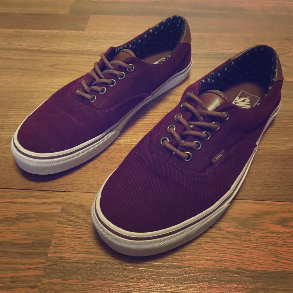 Maroon vans