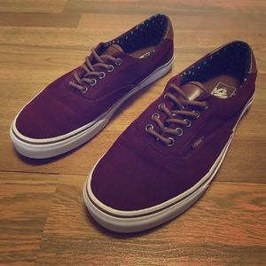 Maroon vans