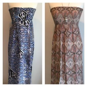 Strapless summer maxi dress bundle