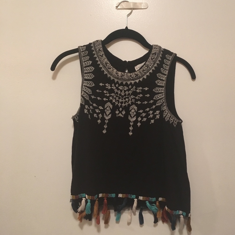 Pull & Bear Boho Fringe Top