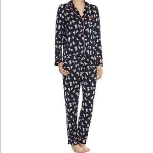 Juicy Couture Terrier pajama set navy blue