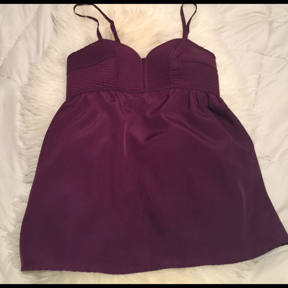 Purple spaghetti strap shirt