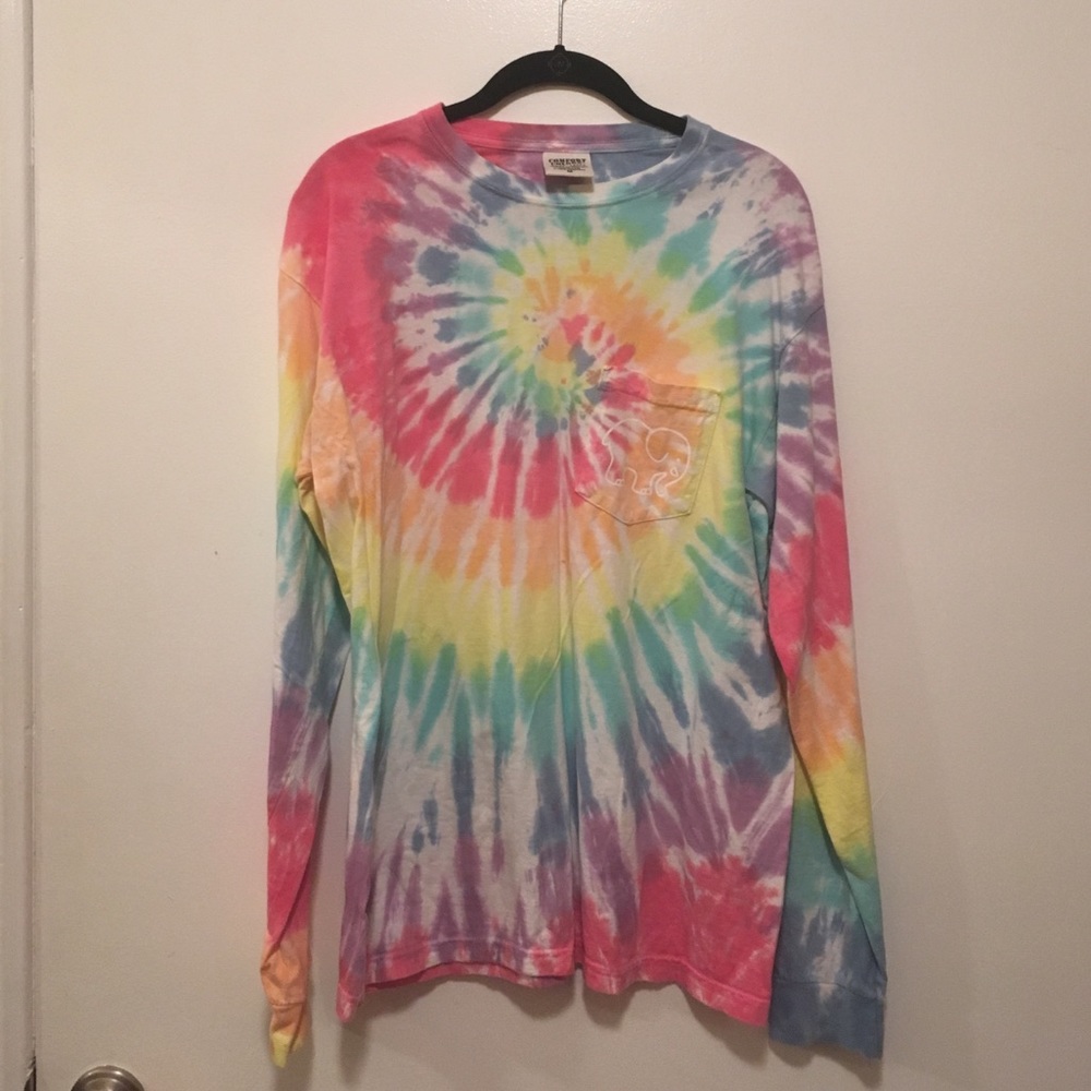 Tie Dye Ivory Ella Long Sleeve