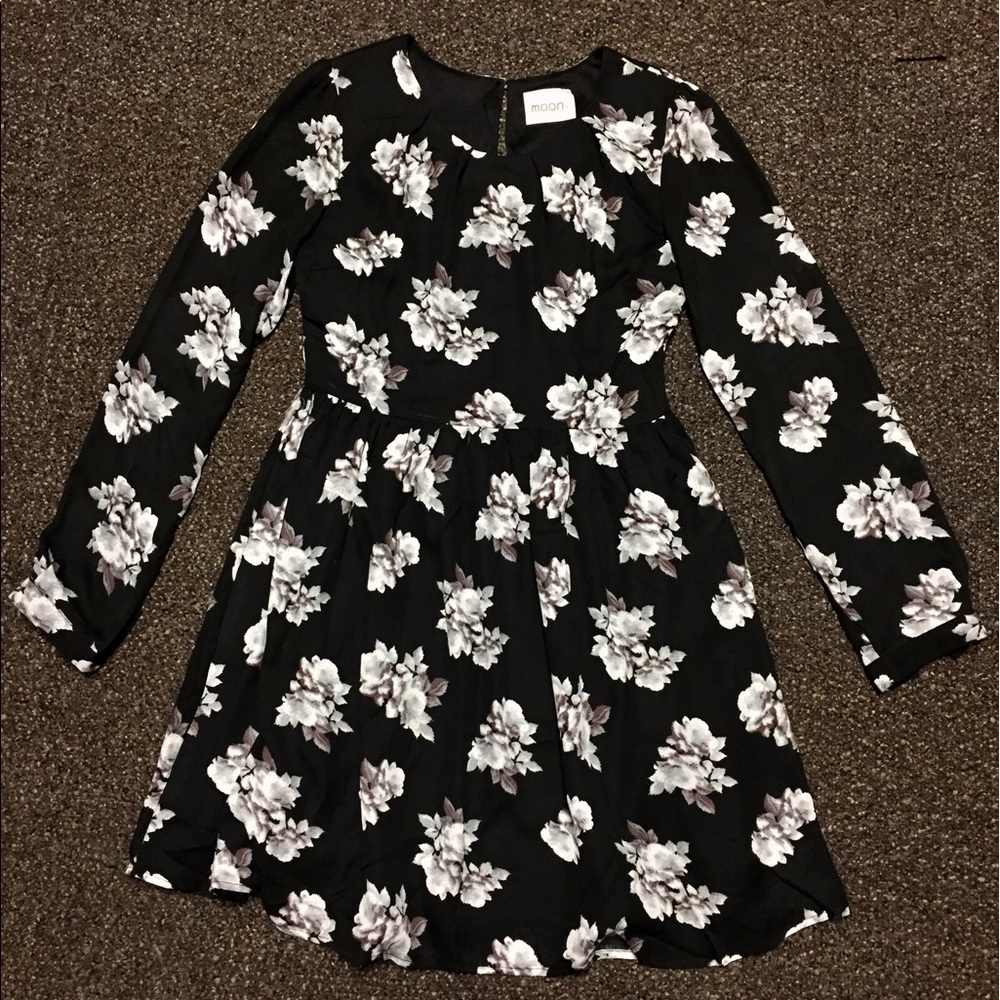 Floral Print Evening Dress