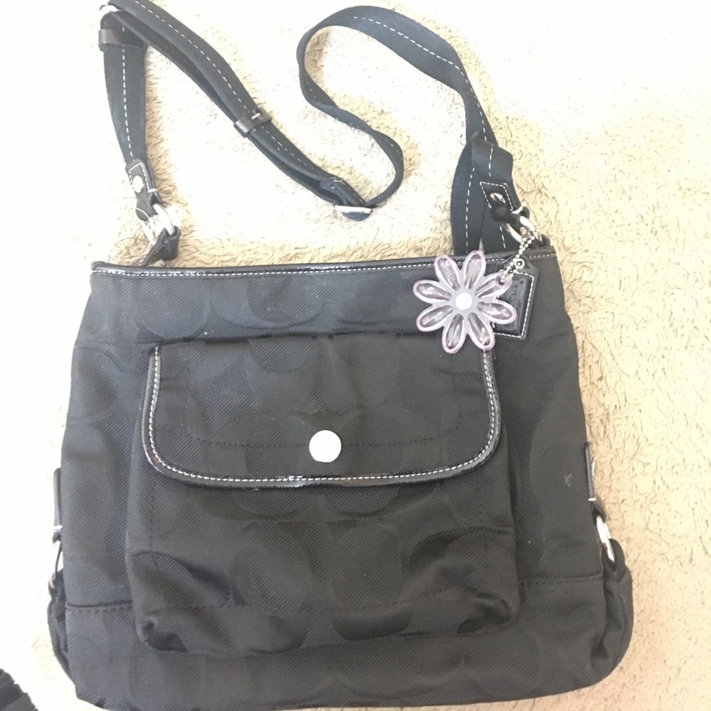 100% Authentic Black Coach cross-body bag
