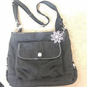 100% Authentic Black Coach cross-body bag