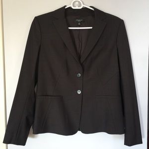 Ann Taylor Dark Brown Suit Blazer