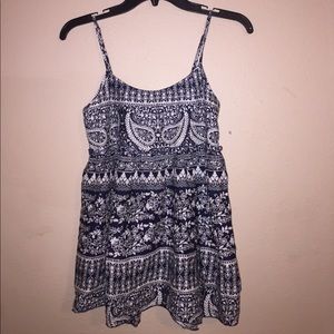 Paisley and floral print tank top