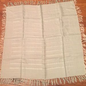 Vintage Blue Scarf Handkerchief