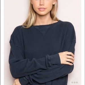 BRANDYMELLVILLE NAVY TOP