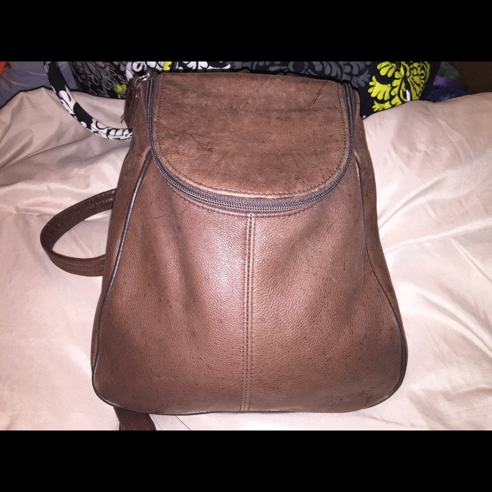 Tignanello Genuine Leather Backpack Purse