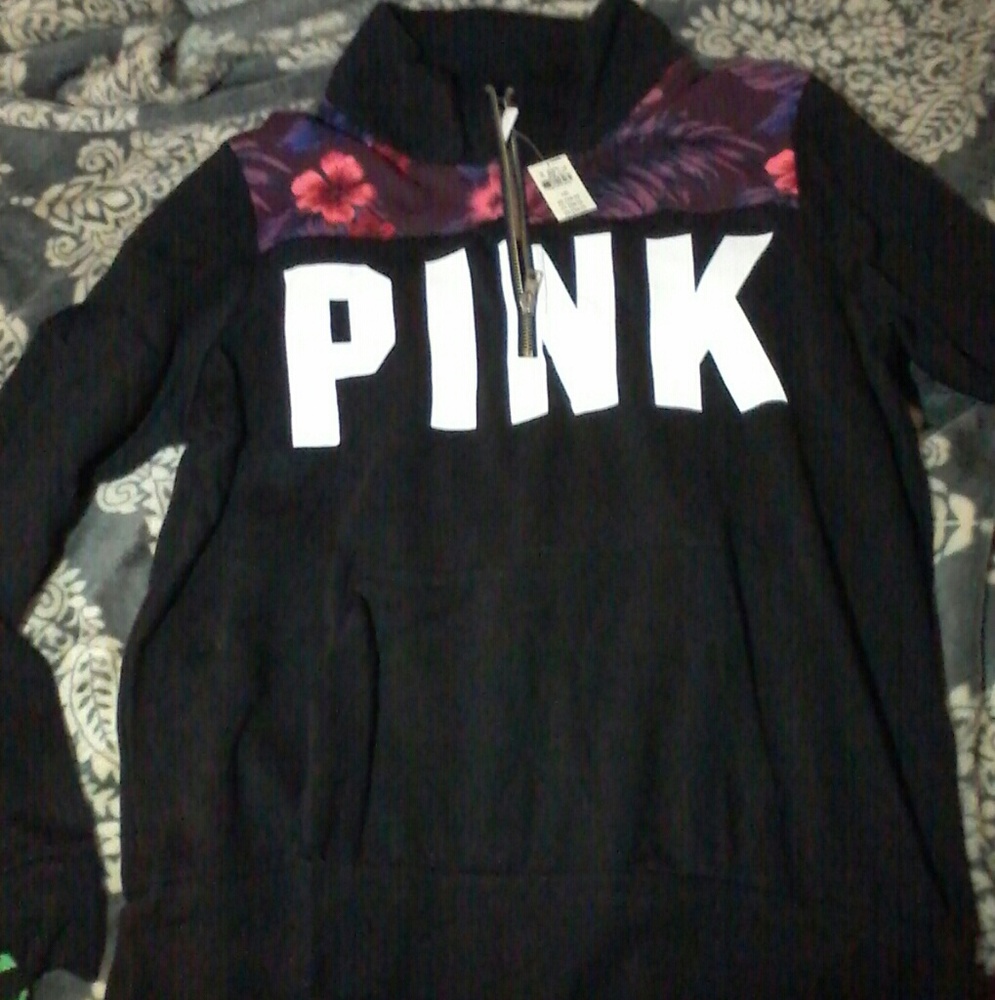 Victoria secret pink quarter zip