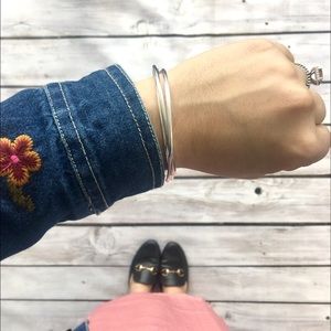 Jewelry - Sterling Silver 3 Piece Interlocking Bracelet Jewelry - Sterling Silver 3 Piece Interlocking Bracelet
