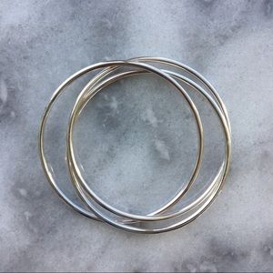 Jewelry - Sterling Silver 3 Piece Interlocking Bracelet Jewelry - Sterling Silver 3 Piece Interlocking Bracelet