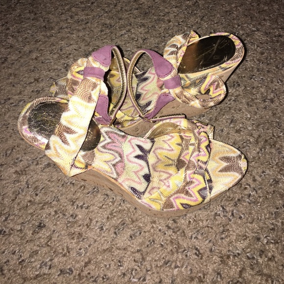Missoni Shoes - 💯 Missoni Fabric/Cork Wedges