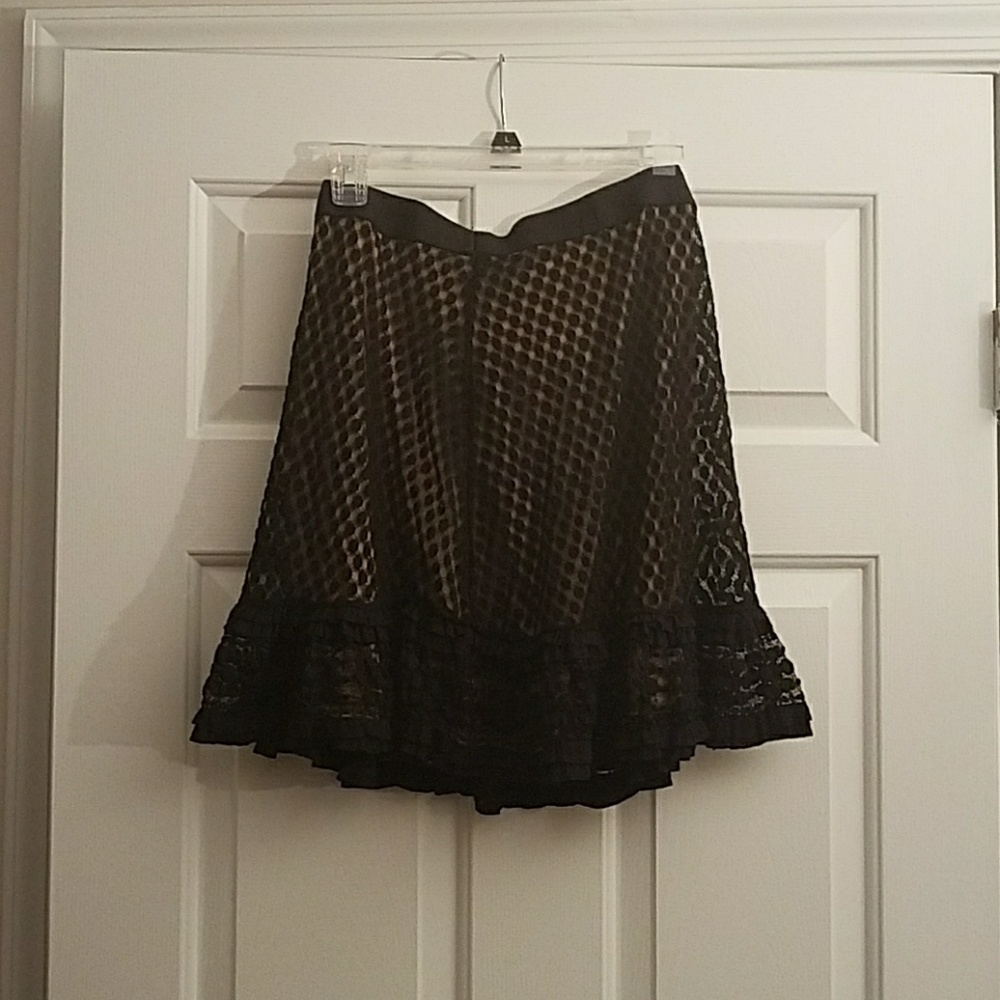 Max Studio Black Lace Skirt Set, Size M