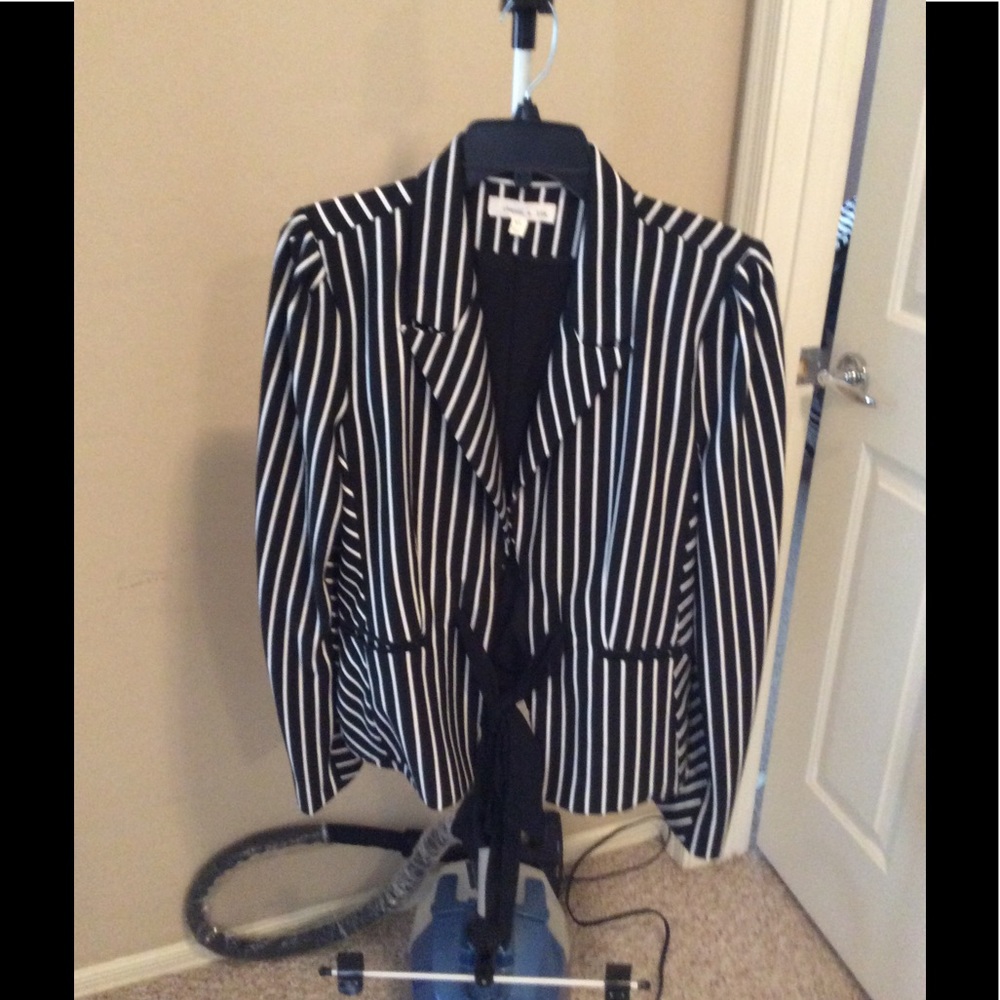 Black and white jacket