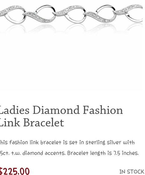 ❤Worn Once❤ Diamond/Sterling Silver Bracelet - Picture 2 of 6