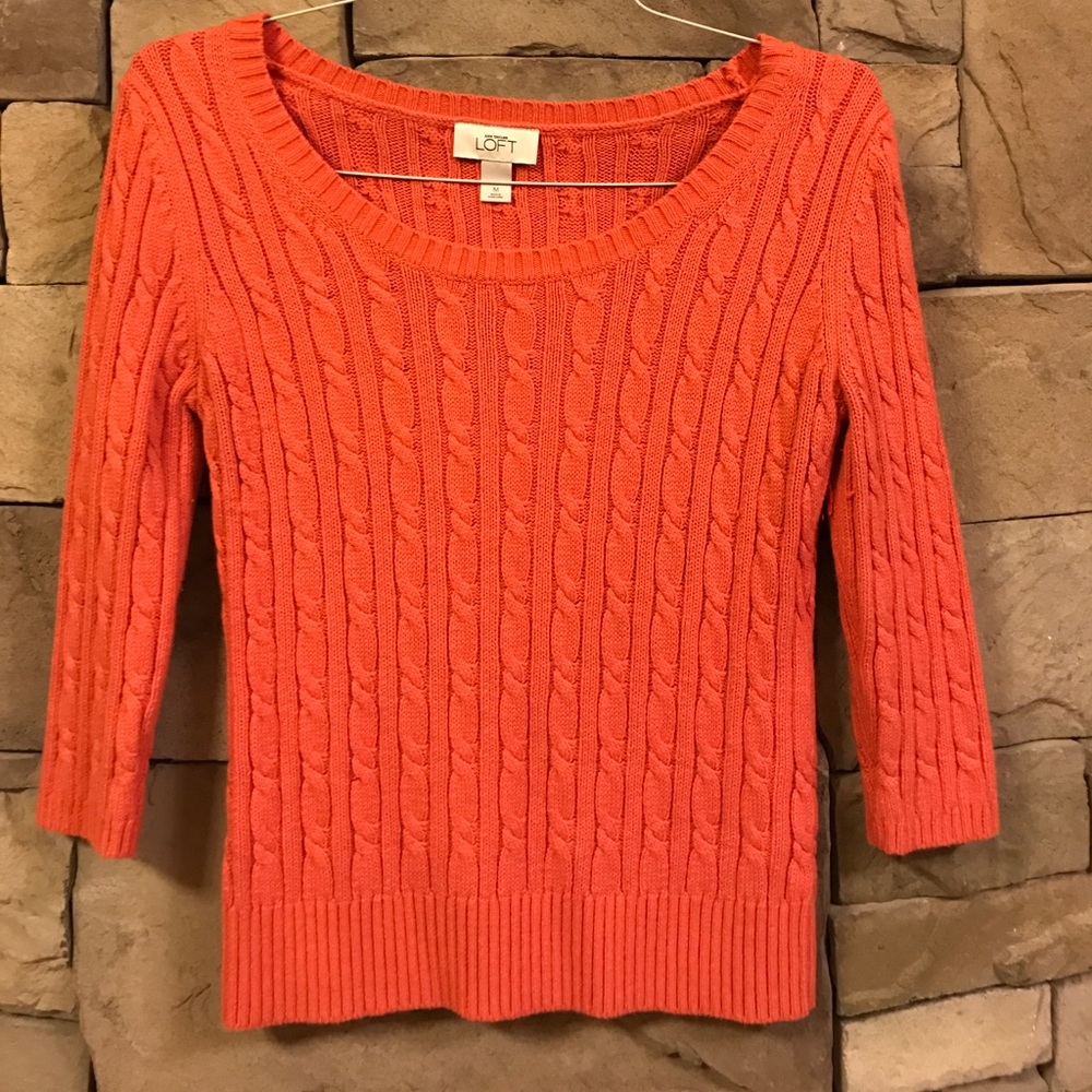 3/4 length sleeve sweater.