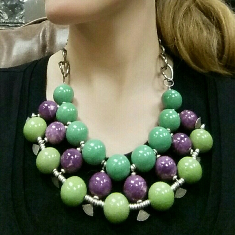 Forbidden Fruit bib necklace New! Handcrafted
