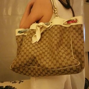 Gucci "Positano" Large Monogram Tote
