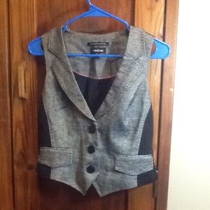bebe Tuxedo-Style Vest