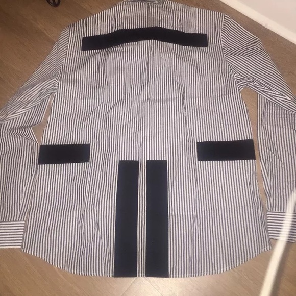 GIVENCHY men's stripe band appliqué shirt 43 - Picture 4 of 4