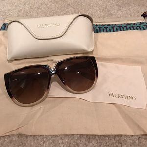 Valentino two toned brown sunglasses