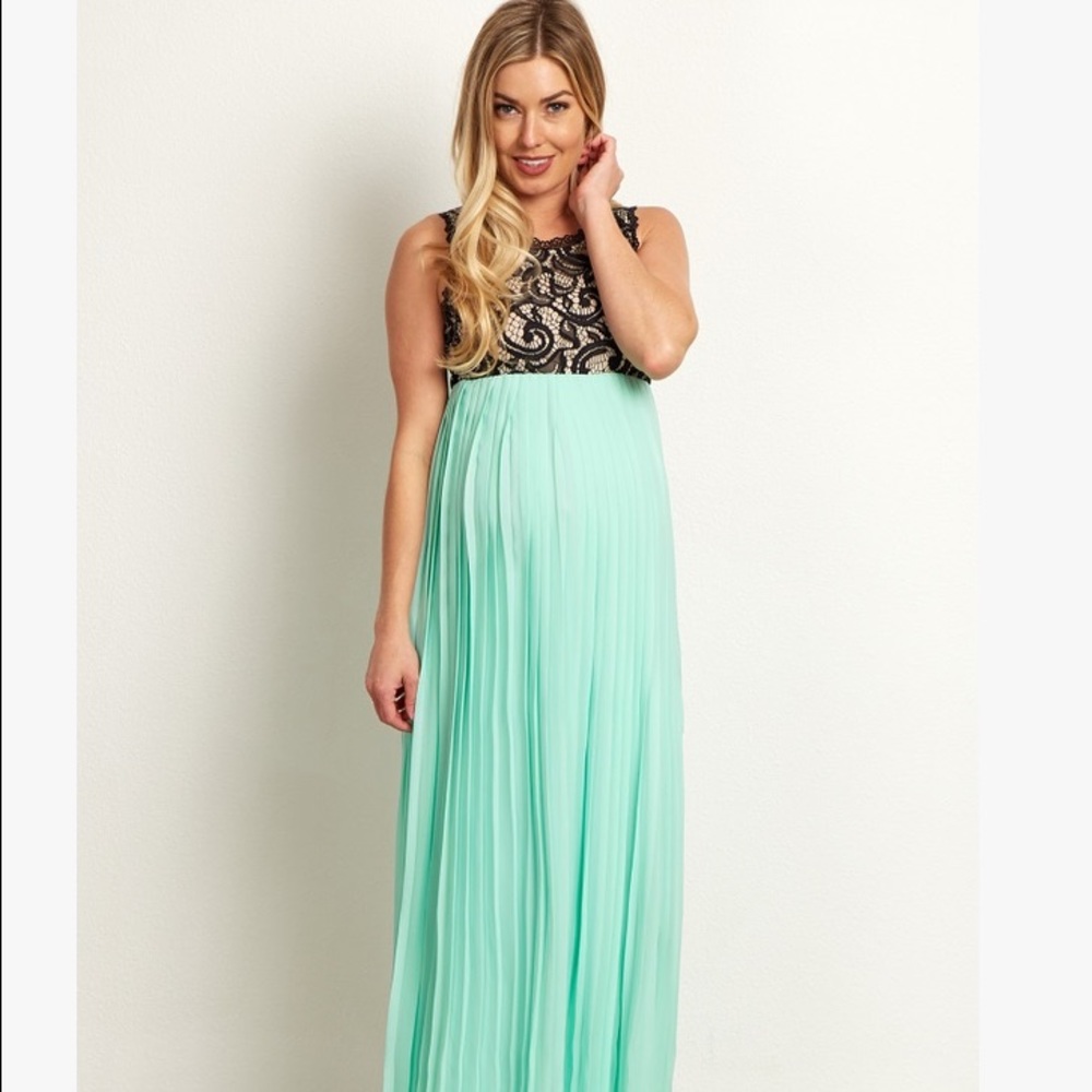 Mint Maternity Maxi Dress