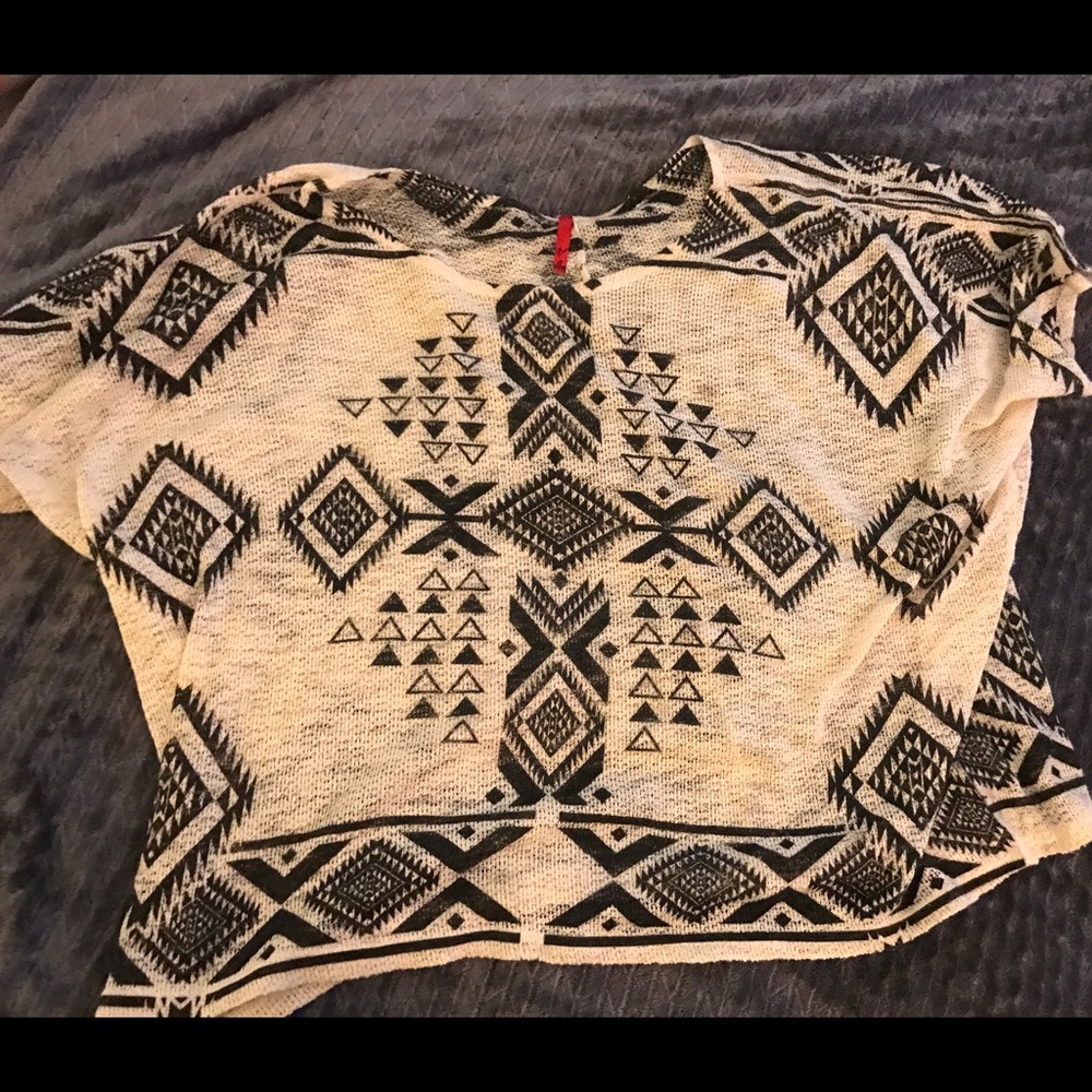 Cute tribal like top plus size