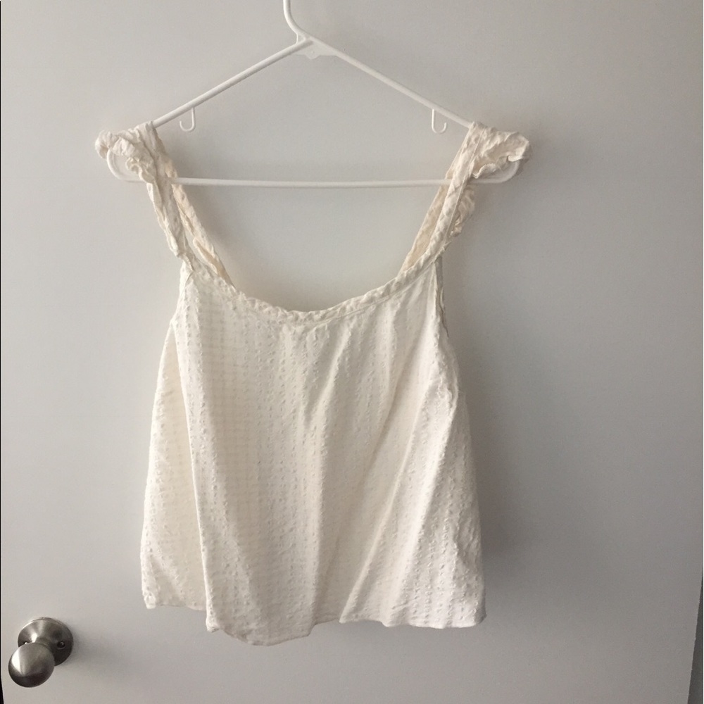 Anthropologie Flutter Sleeveless Top