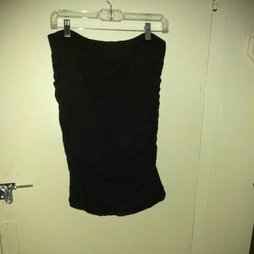 PLUS SIZE RUCHED SIDE MIDI SKIRT