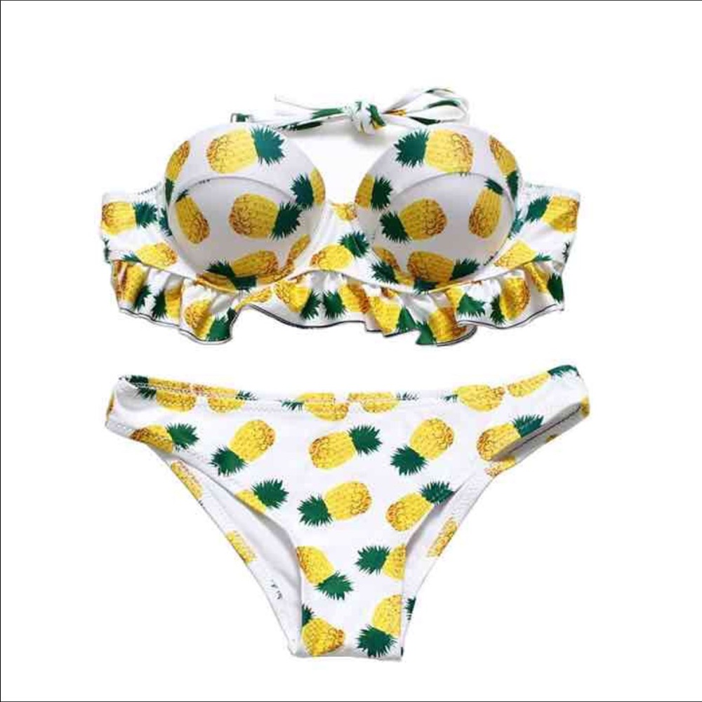 Halter bikini Pineapple set XL