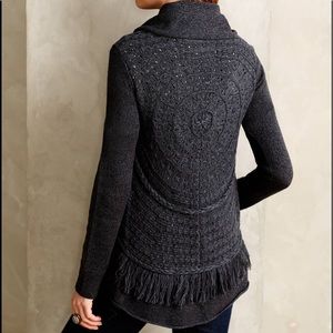 Anthropologie Circle Hem Cardigan