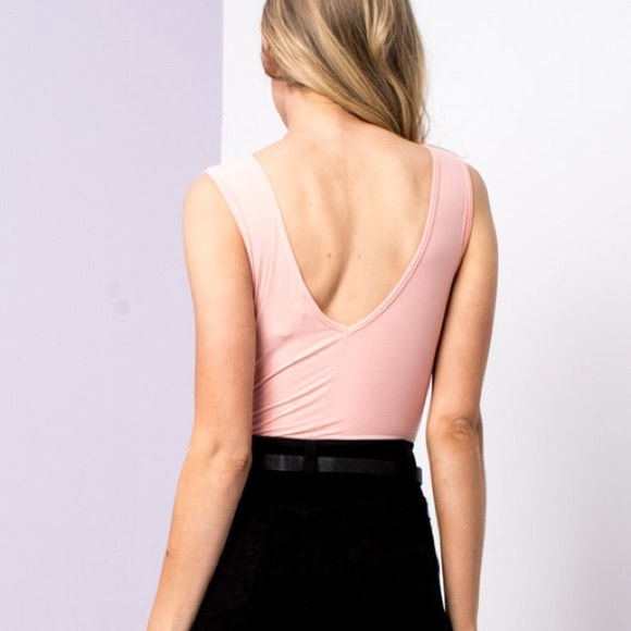 1L Left!! Stretchy, Peach Bodysuit - Picture 6 of 6