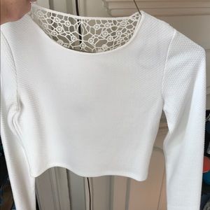 Forever 21 white crop top