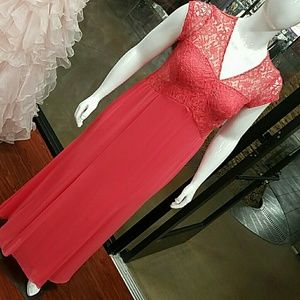 LAST ONE!! SZ 1X coral short sleeve dress