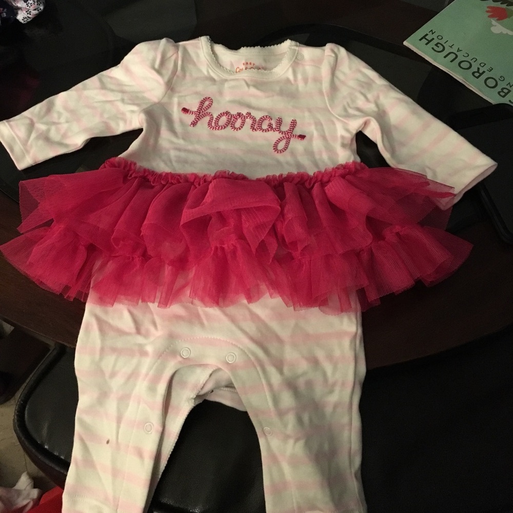 Girls pink onesie tu-tu